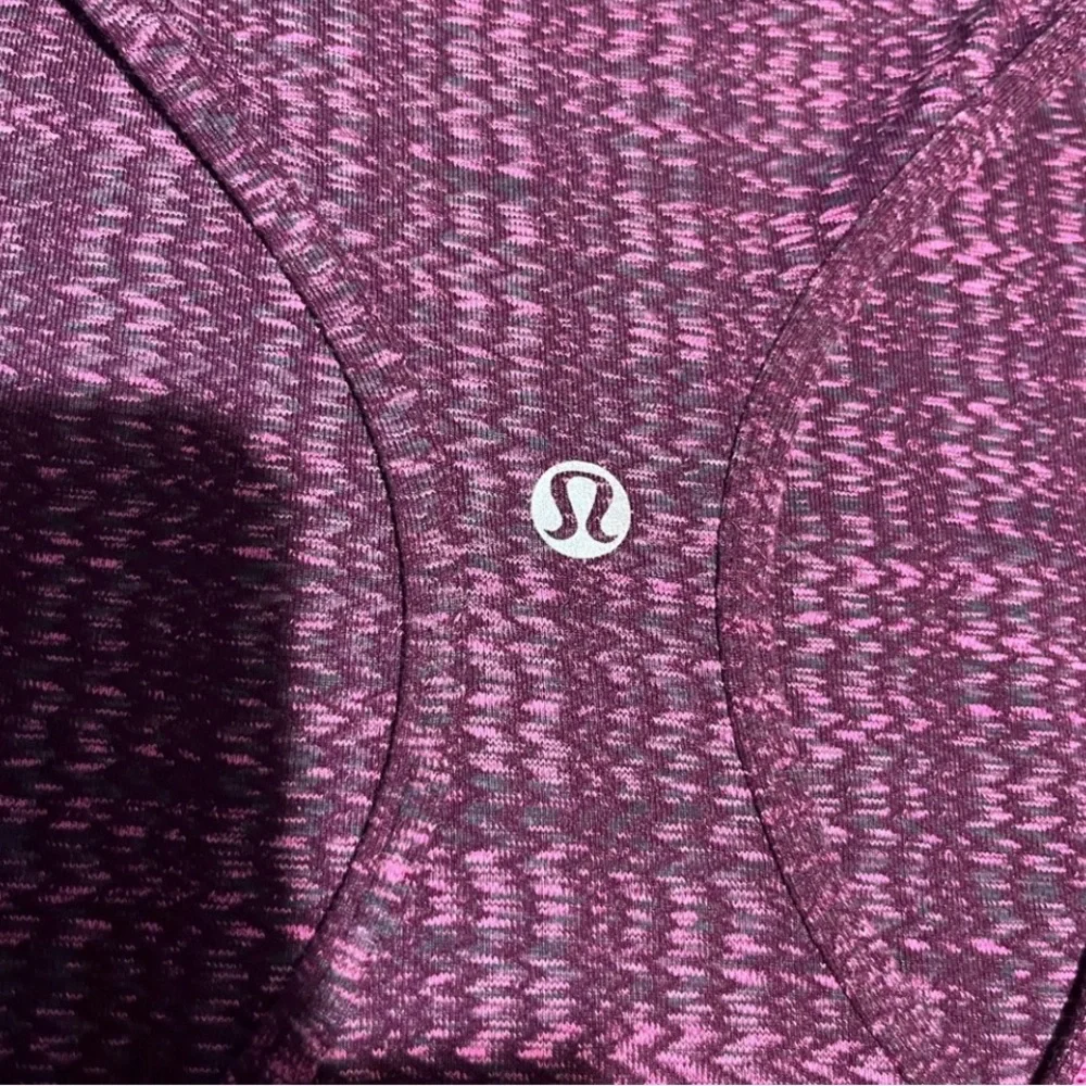 Lululemon racerback tank, size 8, purple and pink